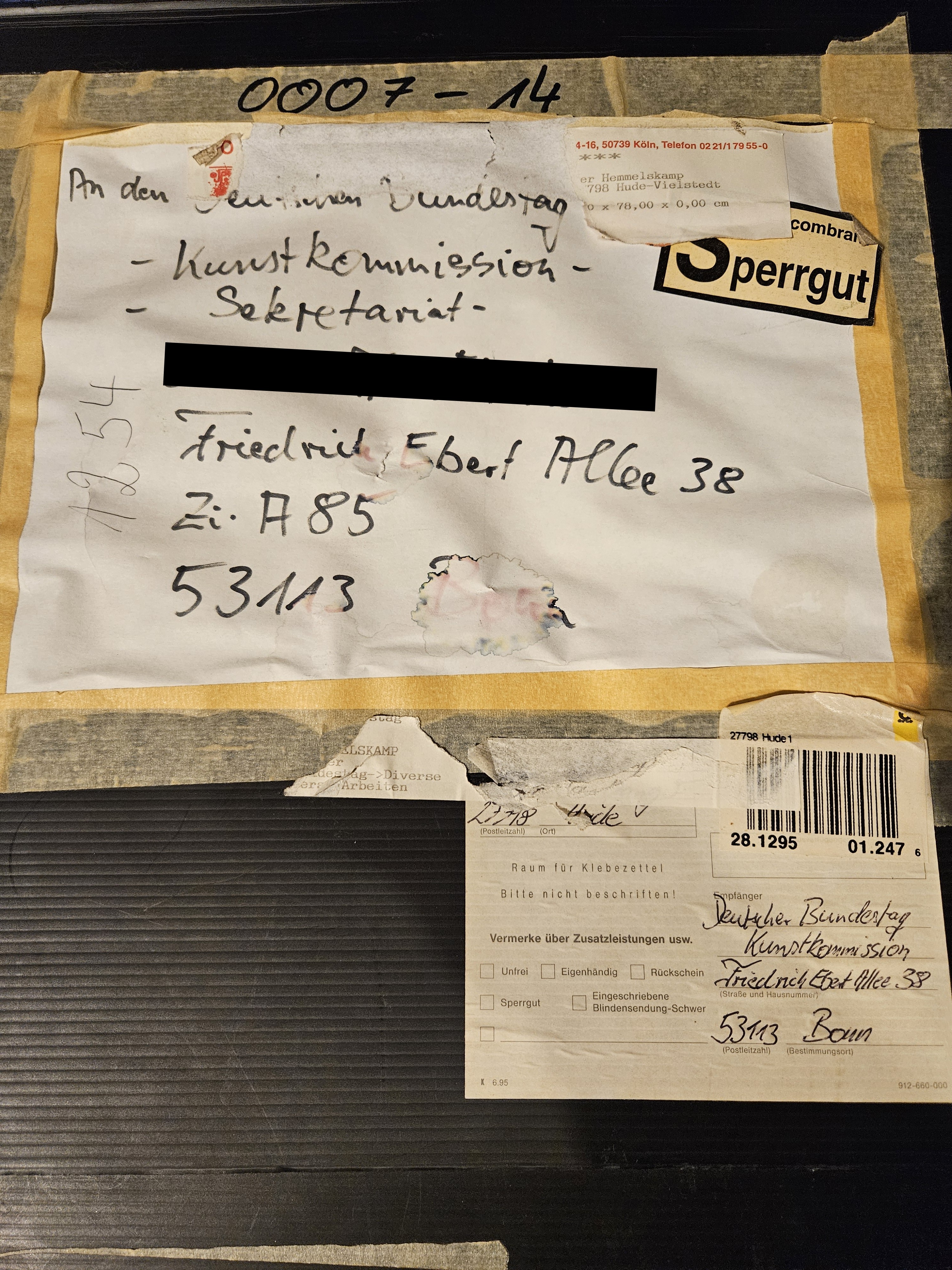 Artothek – Begleitbrief